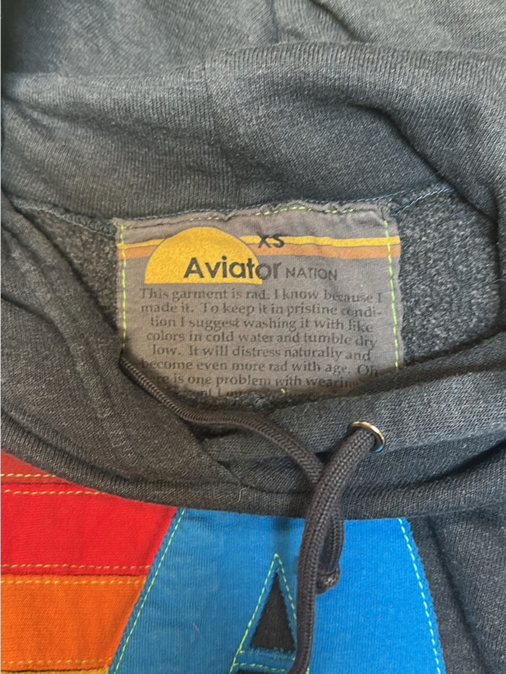 Aviator Nation Navy Hoodie (like new) - Picture 2 of 2